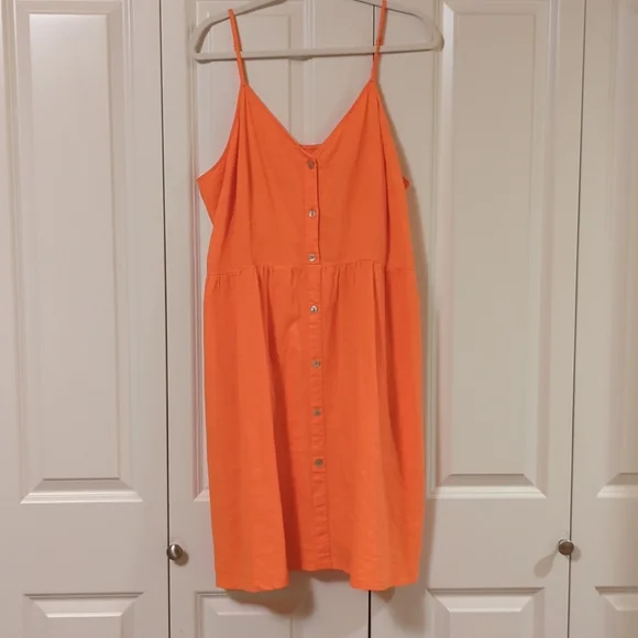 a new day orange dress A New Day Women's Ruched Knit Mini Dress Orange Size XS